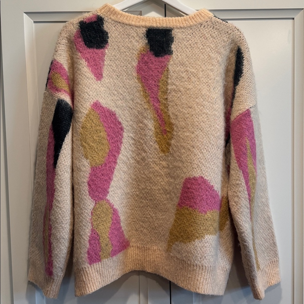 Bluivy Multi Color Oversized Fuzzy Sweater - Picture 6 of 6